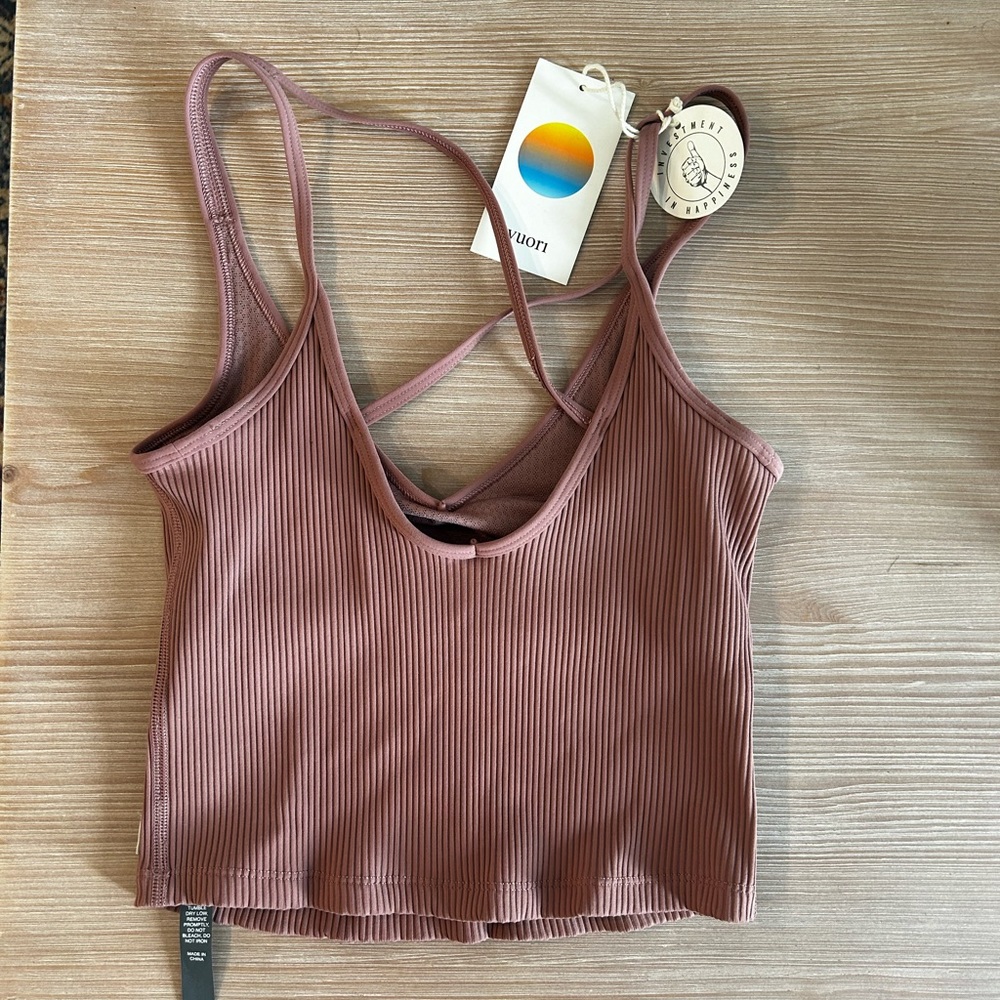 Vero Moda Women's Ribbed Tank Top - Brown - Picture 2 of 2
